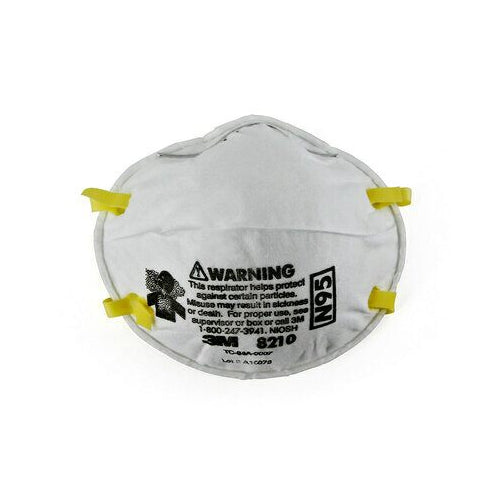 3M 8210 NIOSH N95 Particulate Respirator Mask Hospital Emergency Use 20/Pk 3M 8210 NIOSH N95 Particulate Respirator Mask Hospital Emergency Use 20/Pk